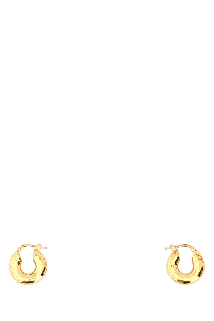 Gold metal earrings