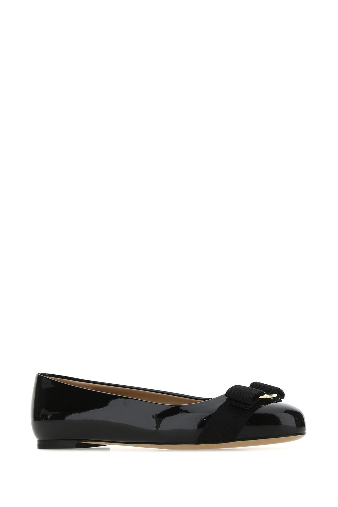 Black leather Varina ballerinas