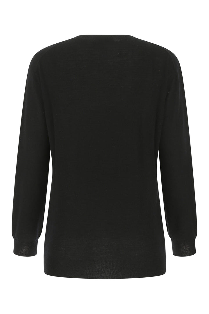 Black cashmere blend sweater