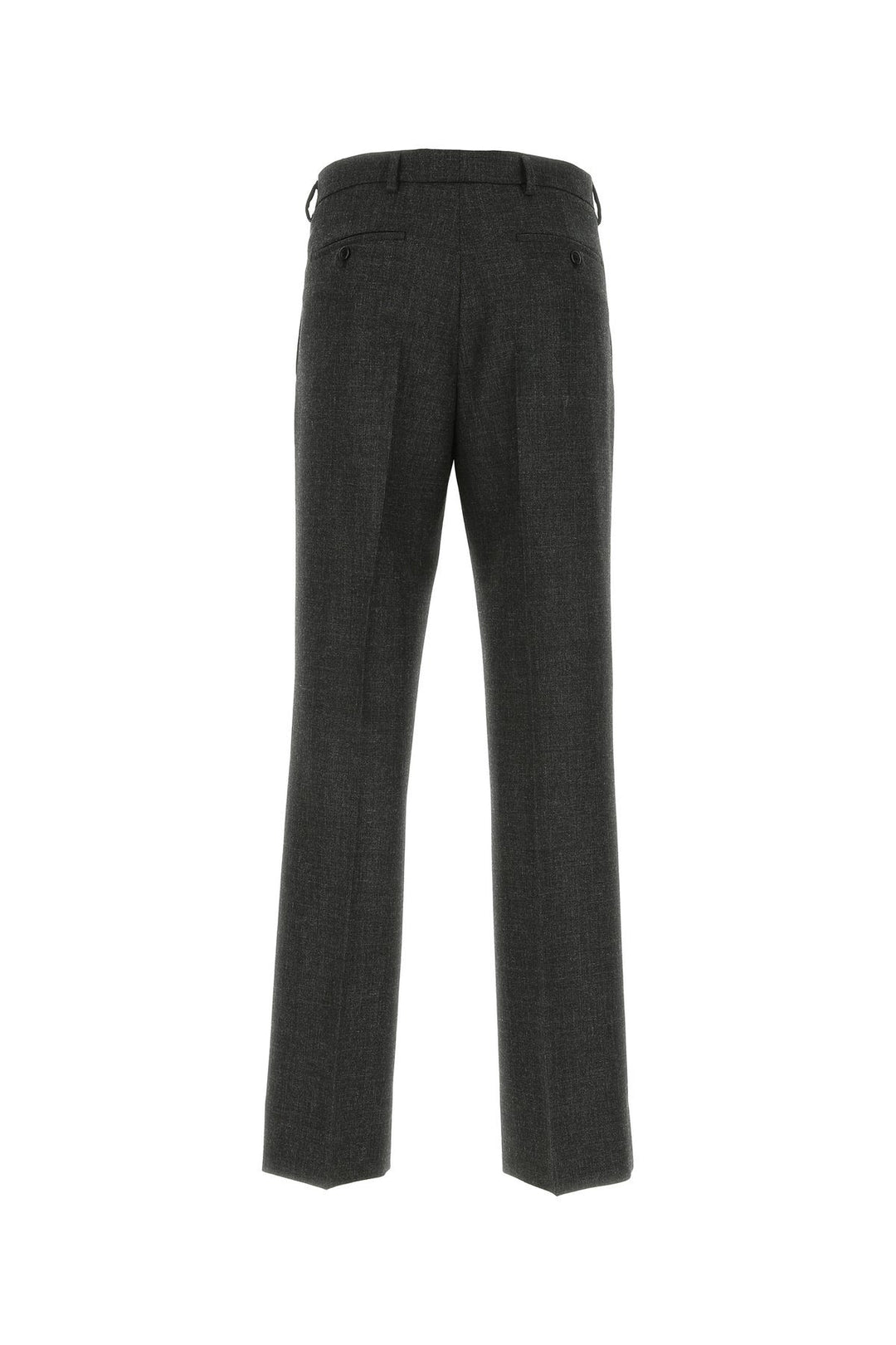 Melange dark grey wool pant