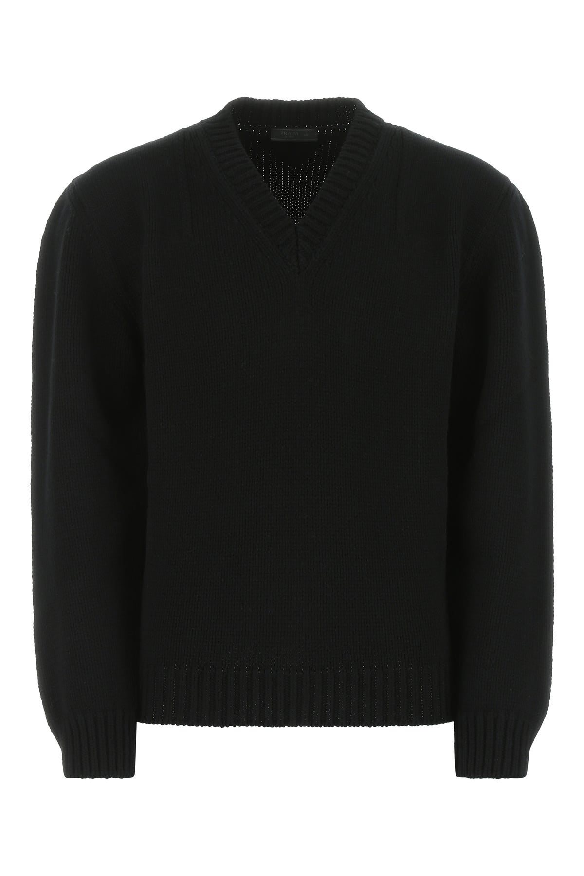 Black wool sweater