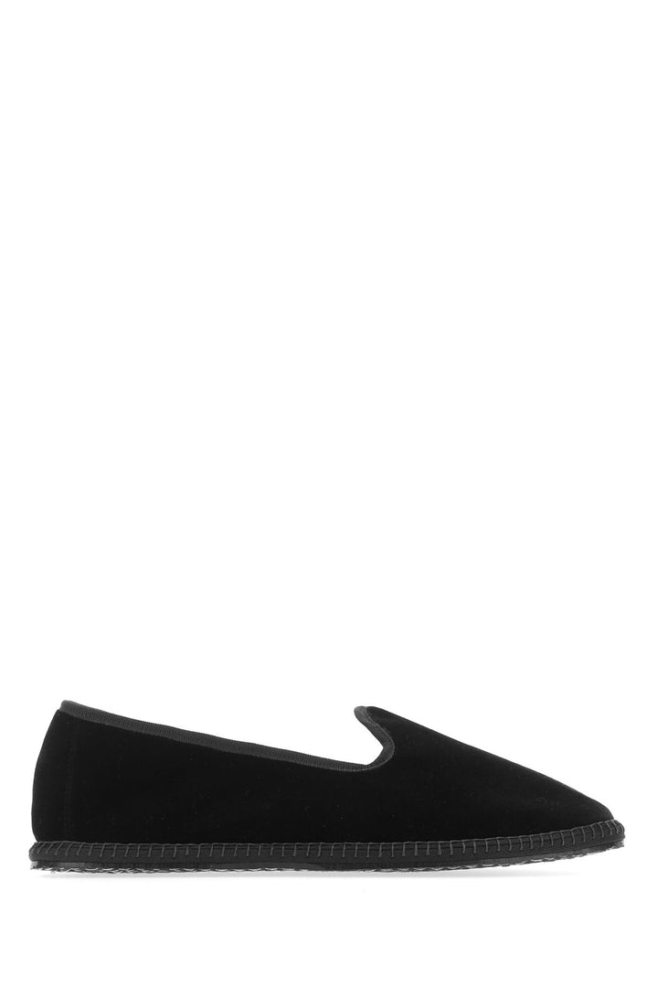 Black velvet Nero ballerinas