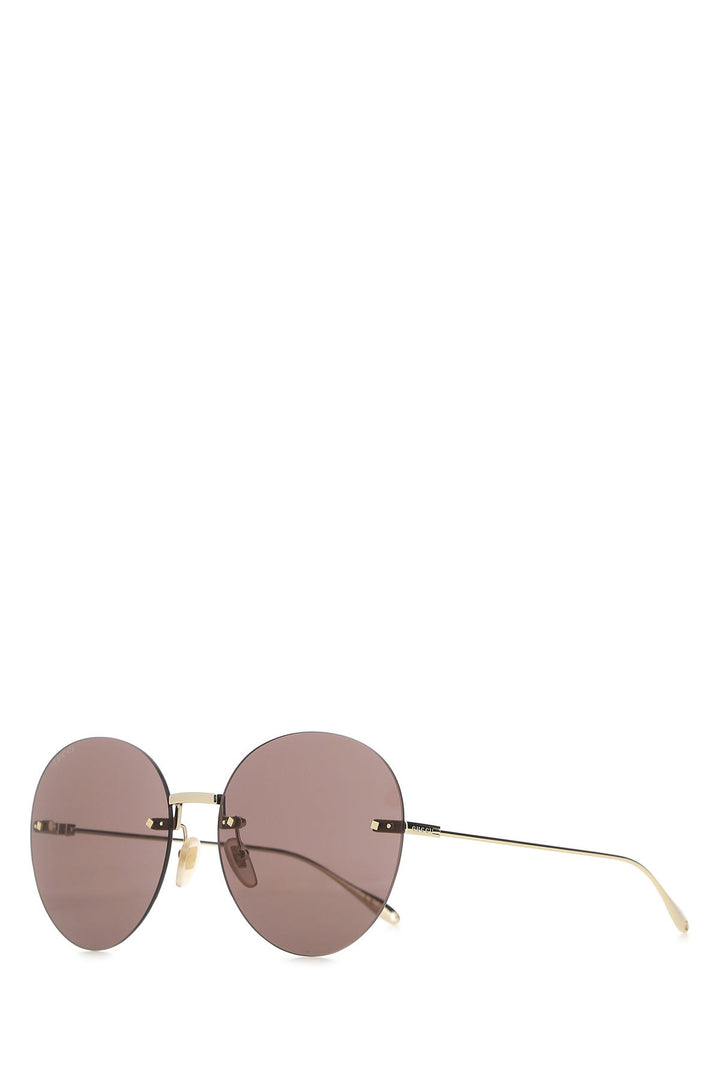 Gold metal sunglasses