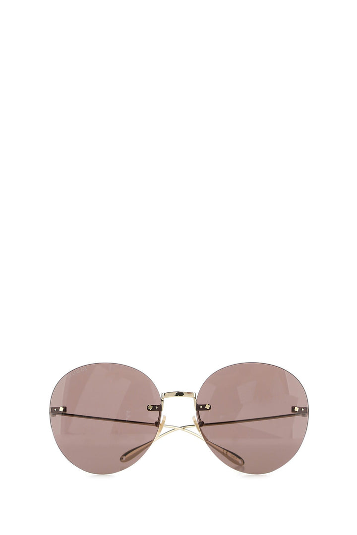 Gold metal sunglasses