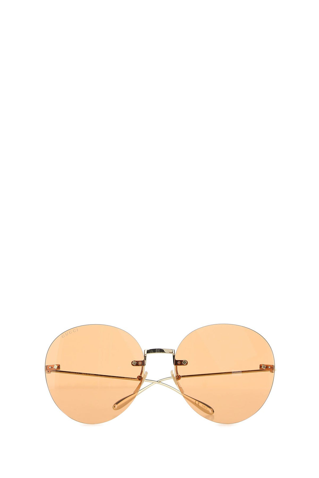 Gold metal sunglasses