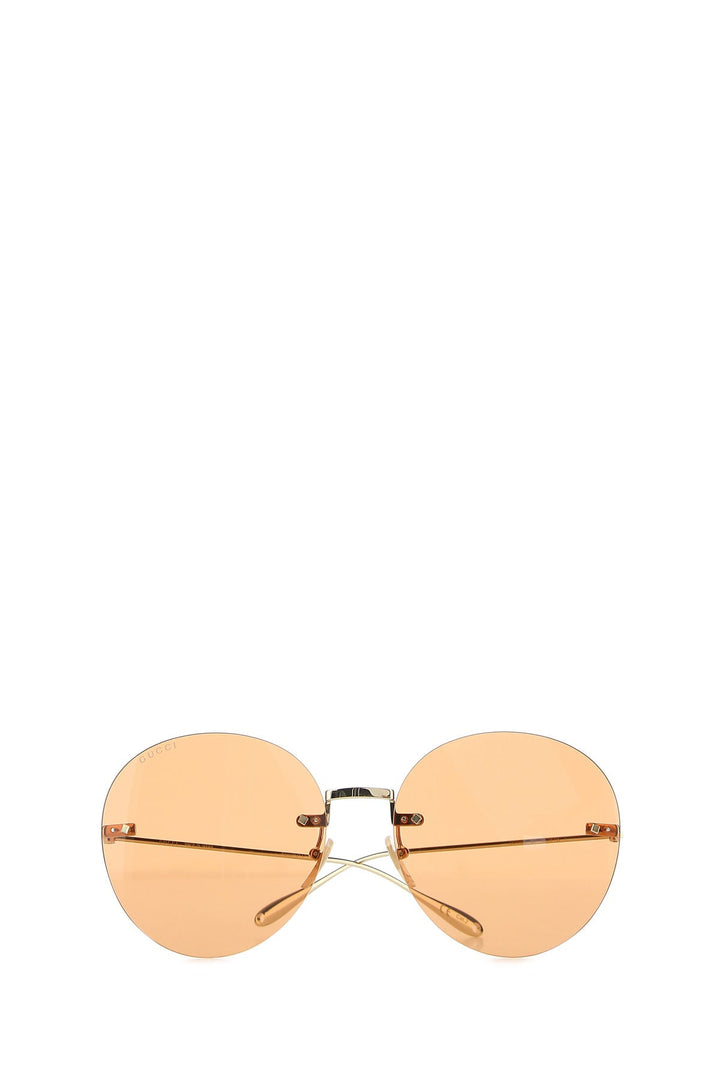 Gold metal sunglasses