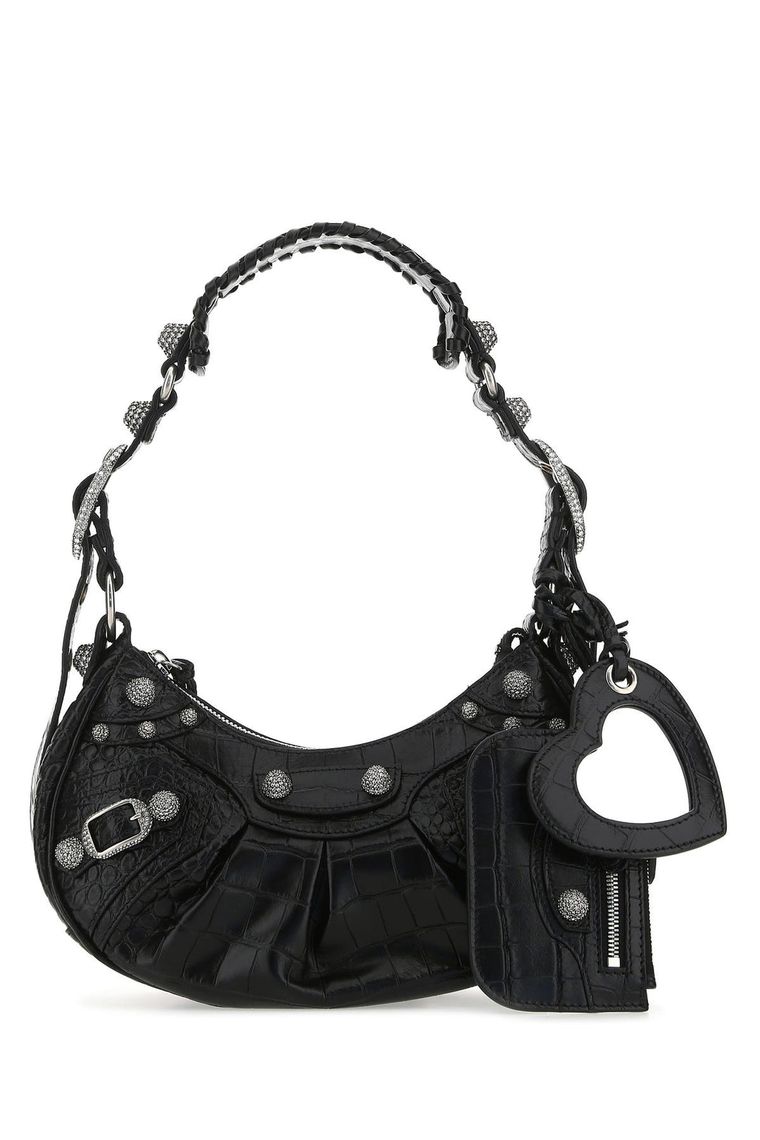 Black leather Le Cagole XS shoulder bag