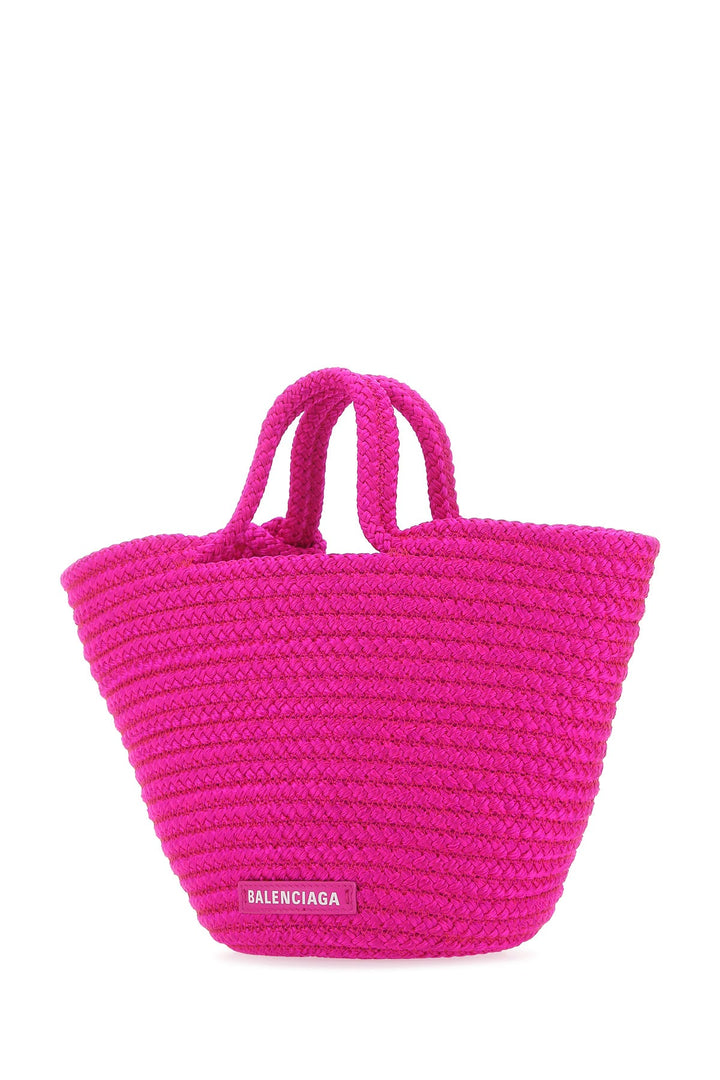 Fuchsia rope small Ibiza handbag