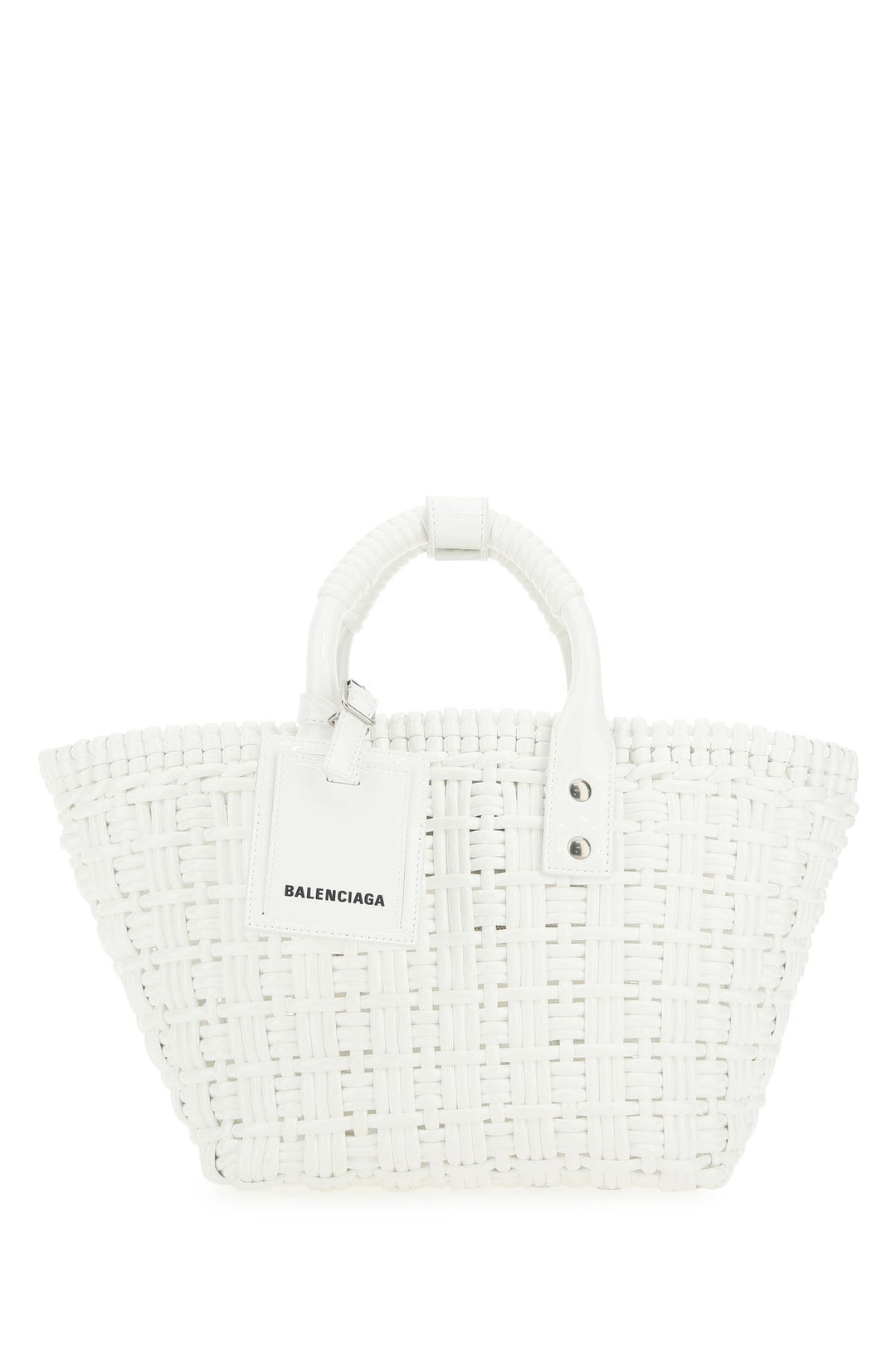 White synthetic leather Bistro XS handbag