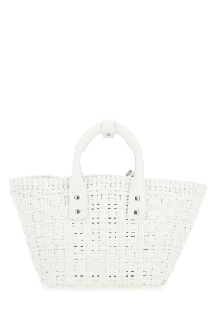 White synthetic leather Bistro XS handbag