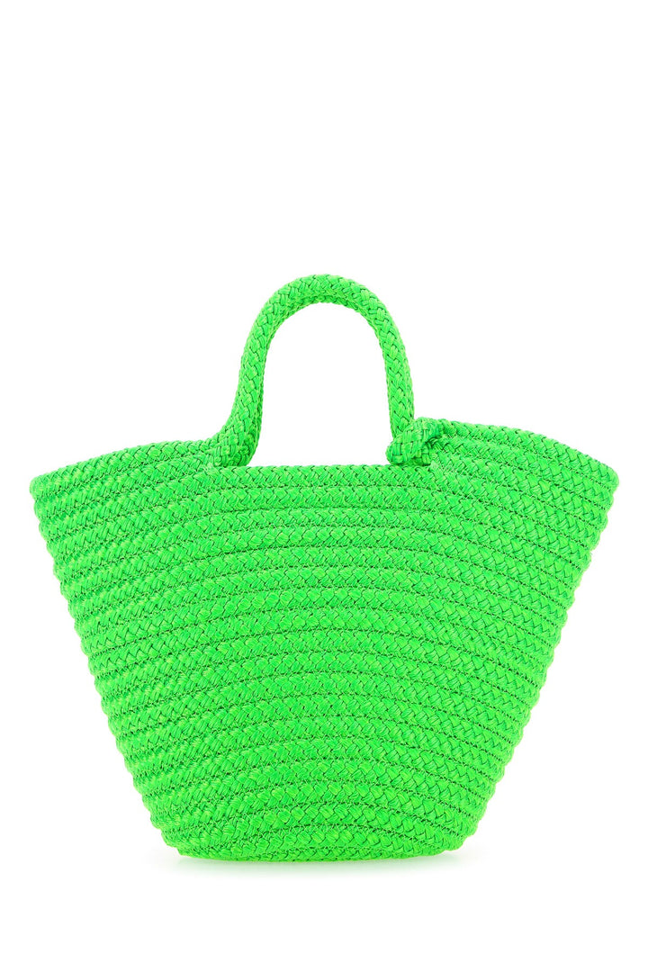 Fluo green rope small Ibiza handbag