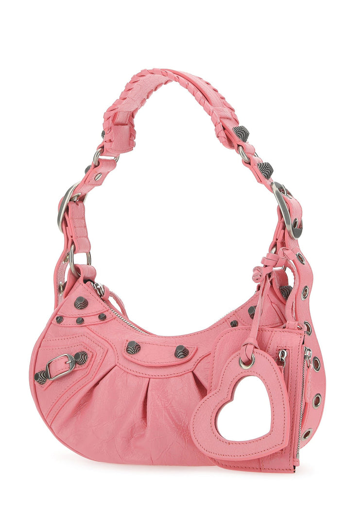 Pink nappa leather Le Cagole XS shoulder bag