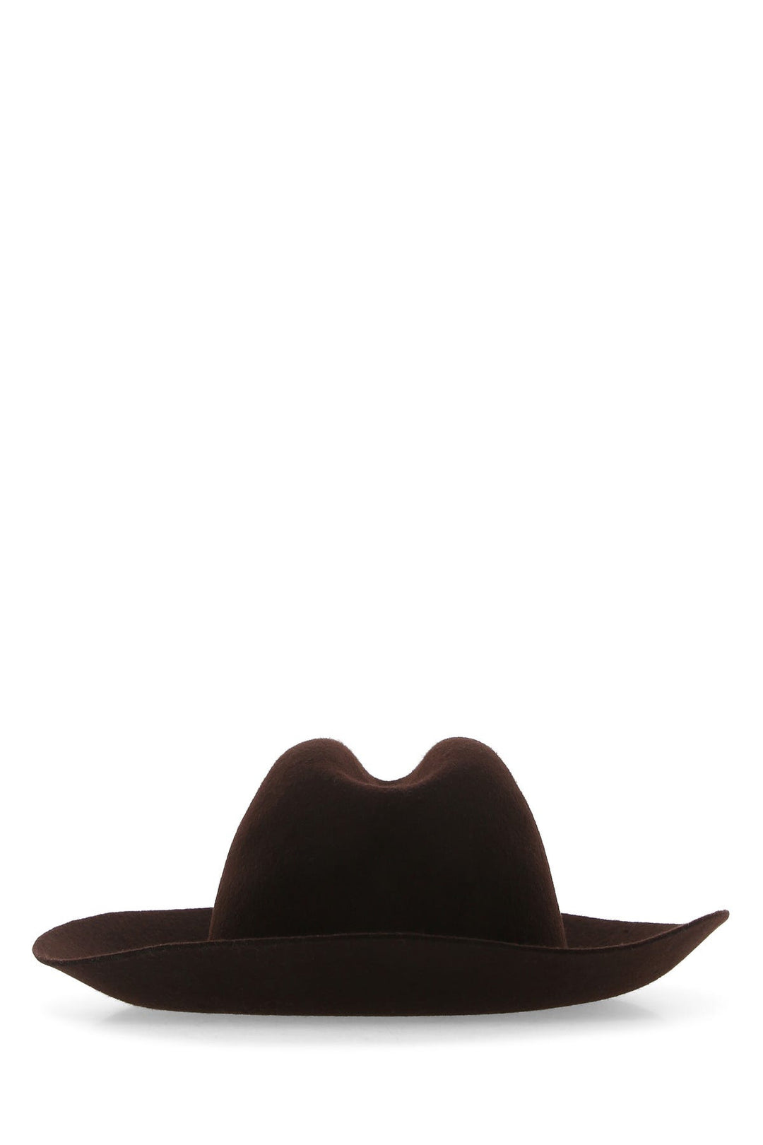 Brown felt Fedora hat