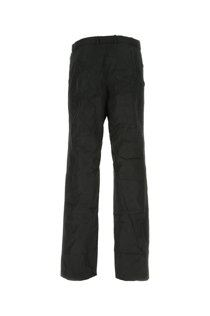 Black polyester pant