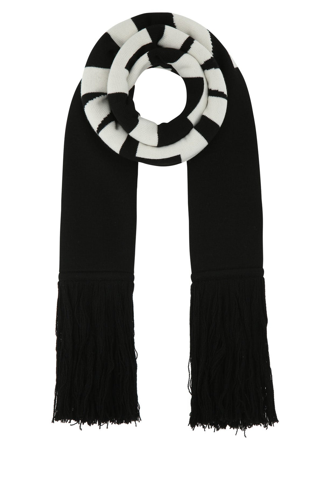 Black wool scarf