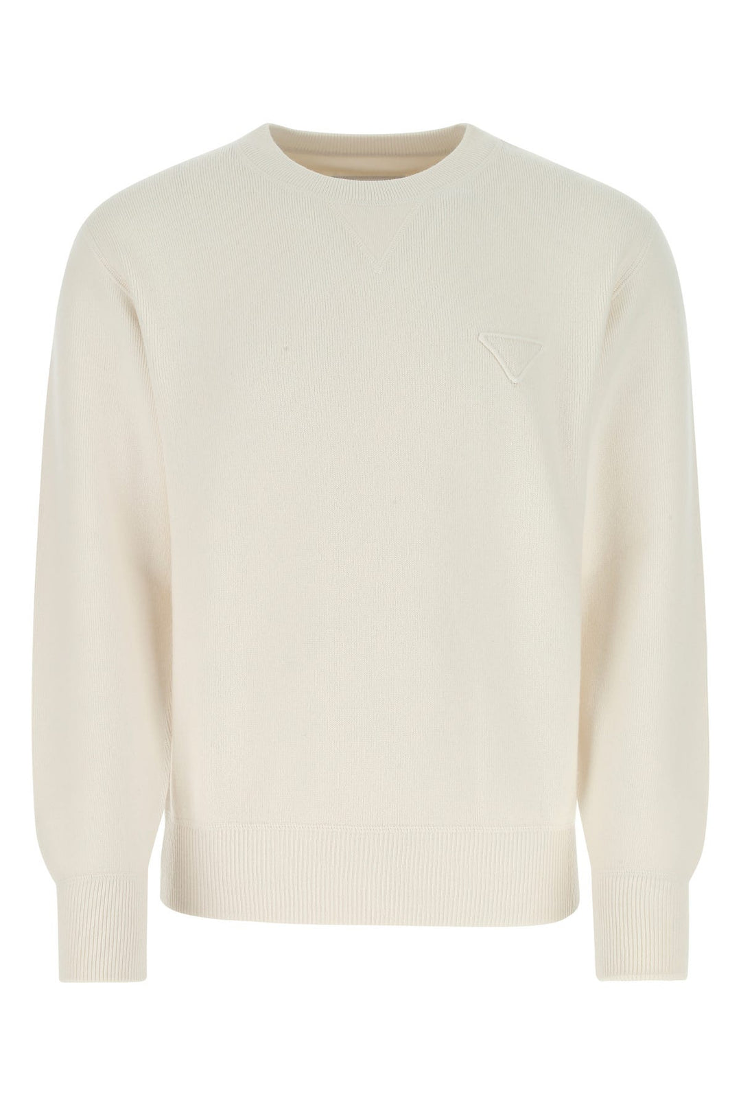 Ivory stretch cashmere blend sweater