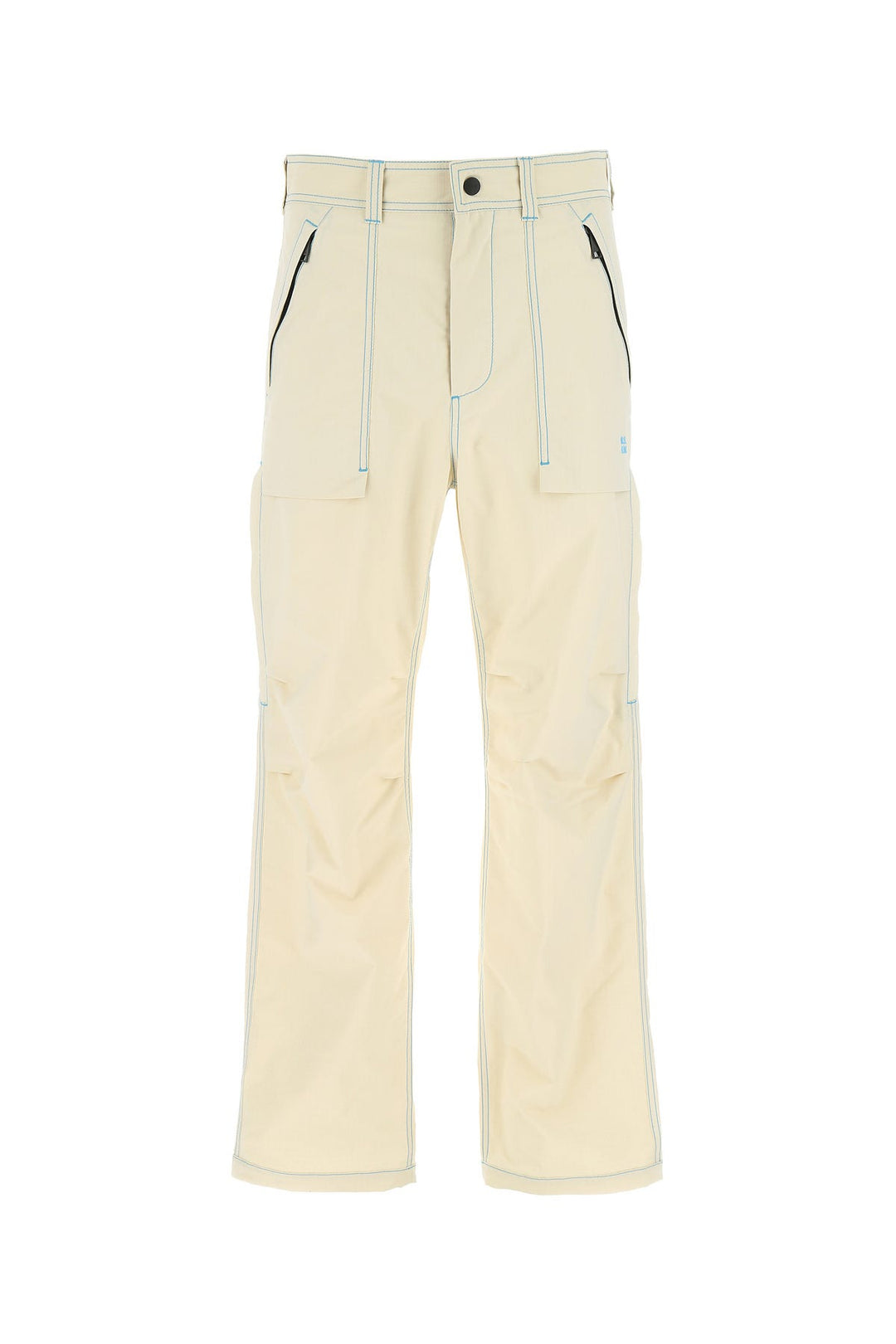 Ivory polyester cargo pant