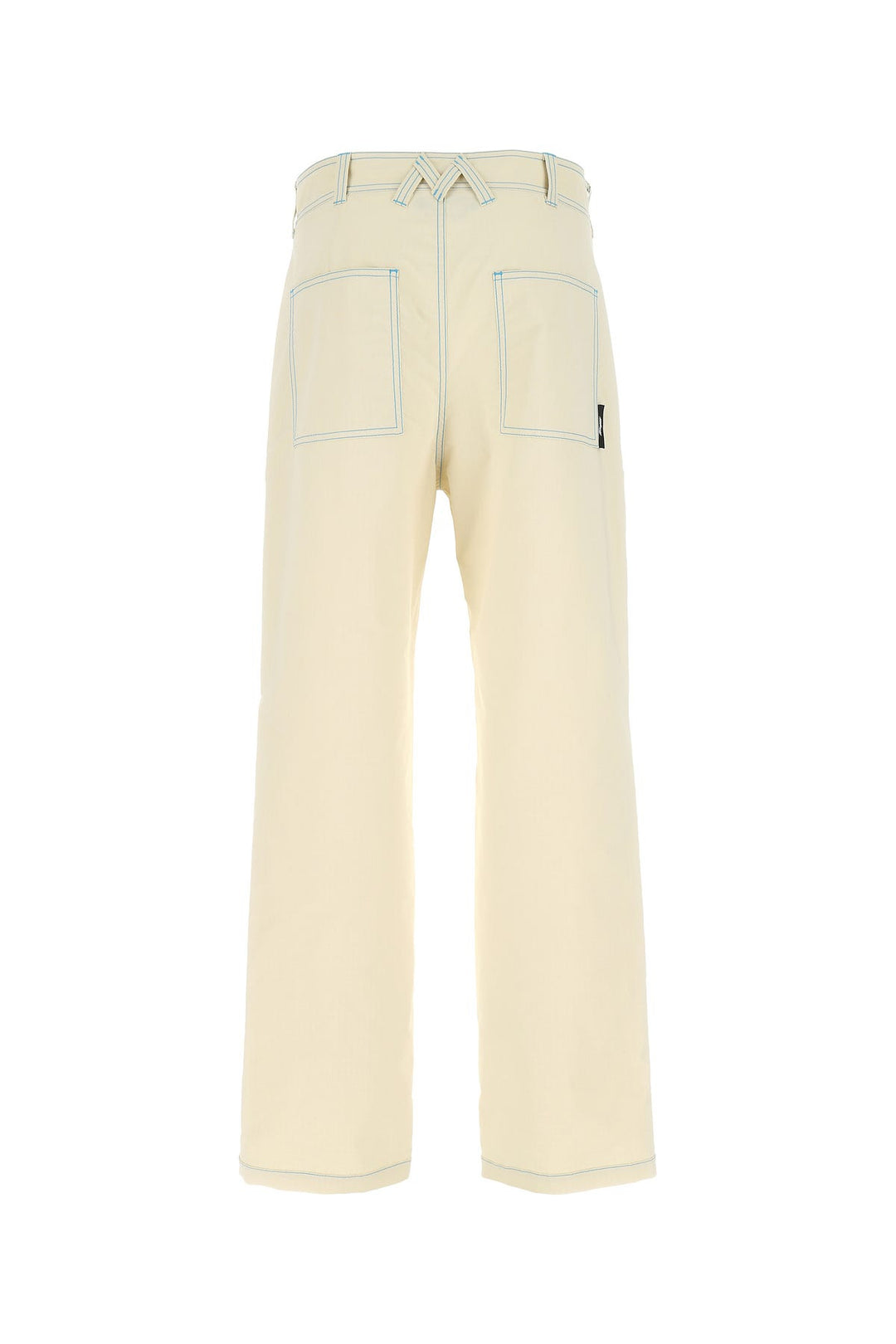 Ivory polyester cargo pant