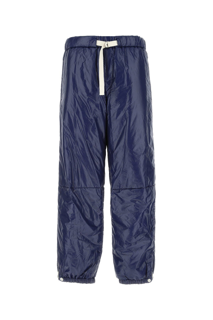 Blue nylon joggers