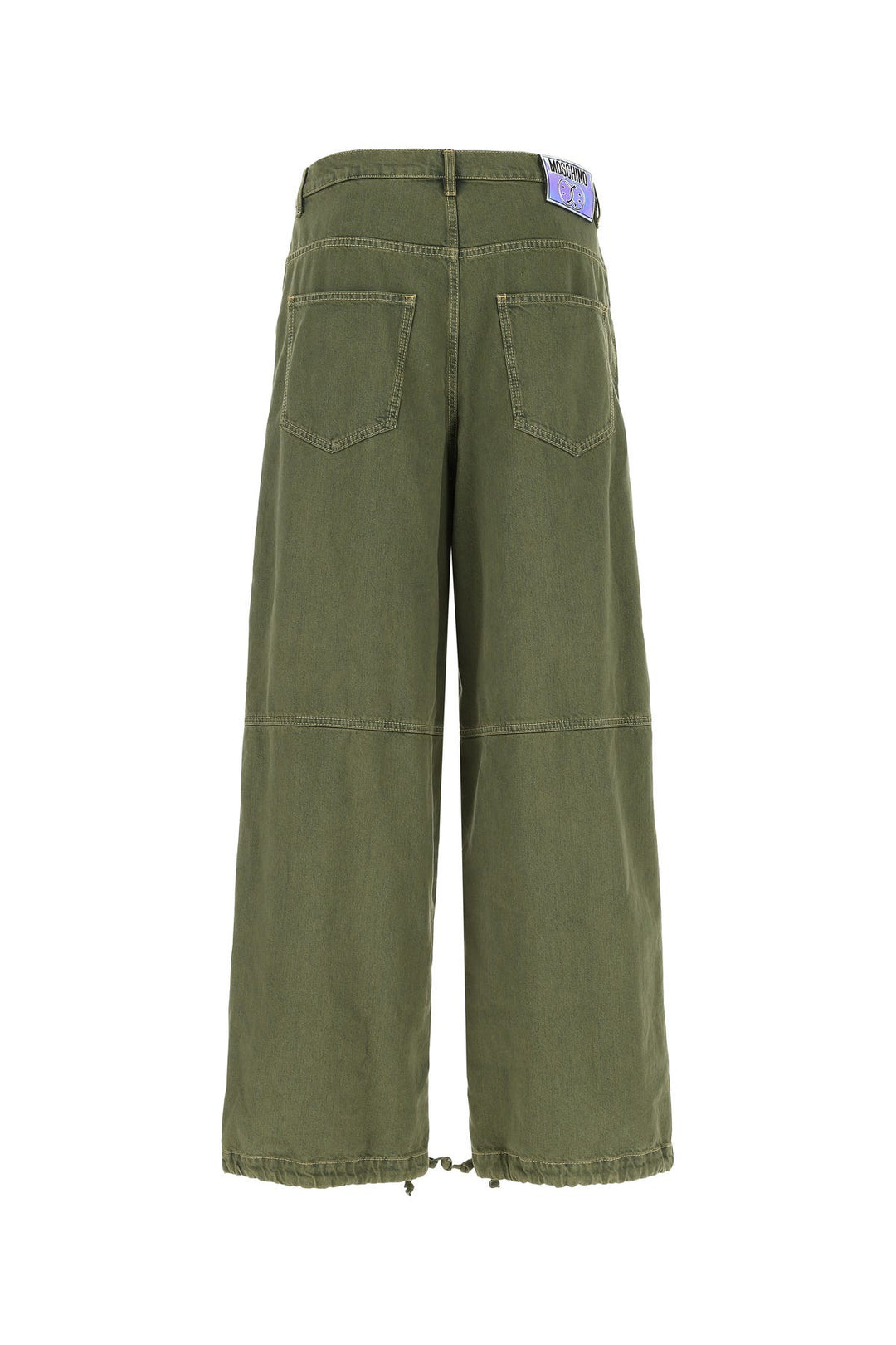 Army green denim cargo pant