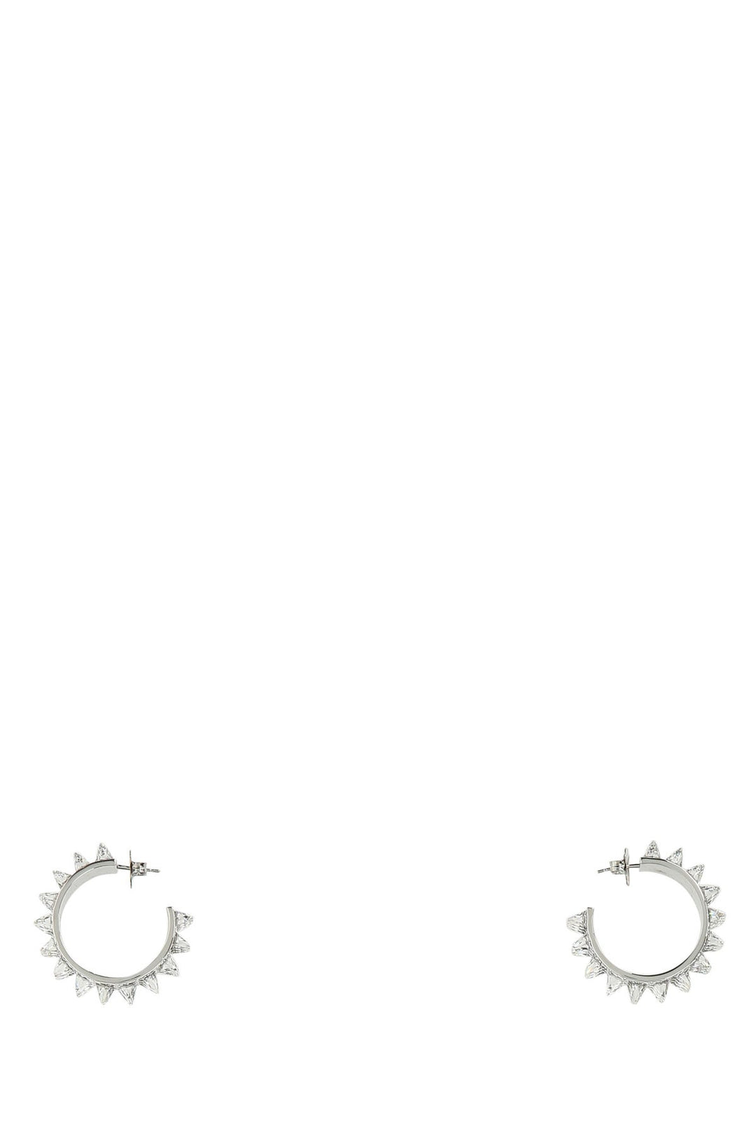 Embellished metal big Karma earrings