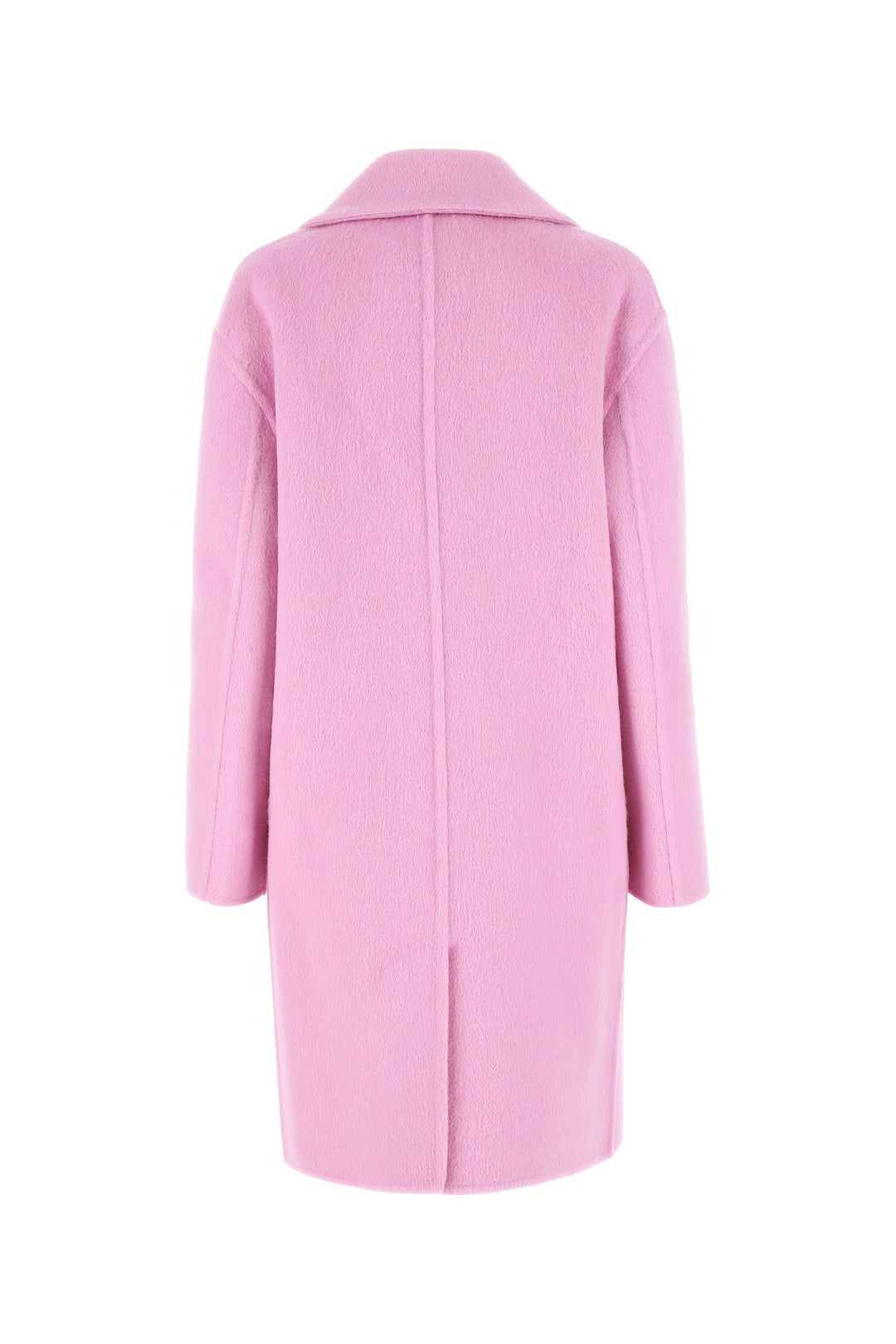 Pink wool blend coat