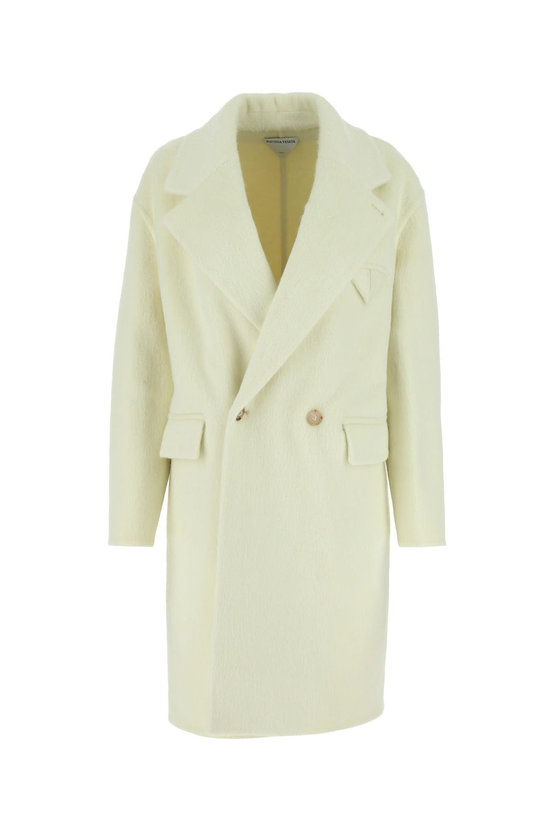 Ivory wool blend coat