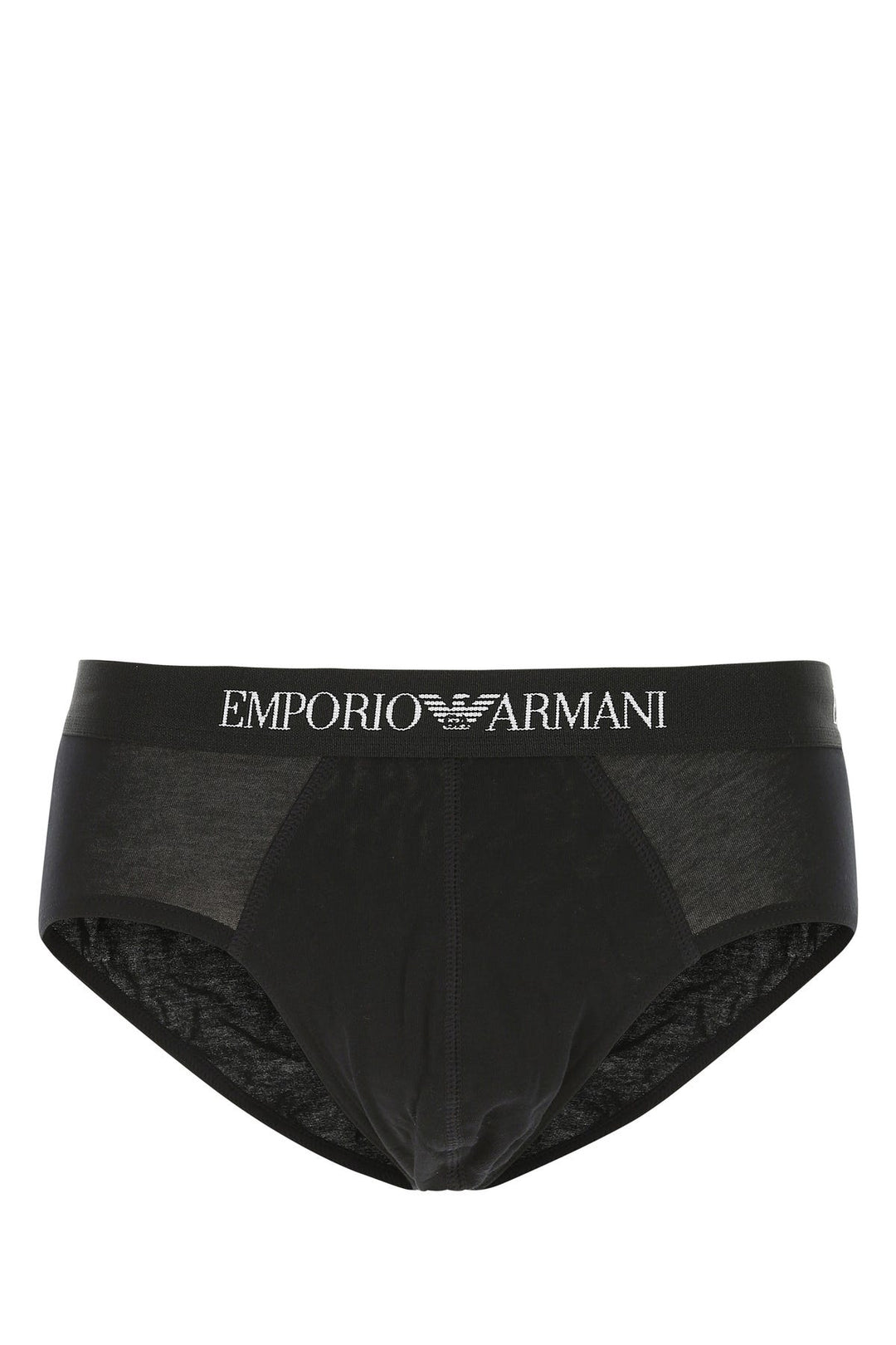 Black cotton brief set