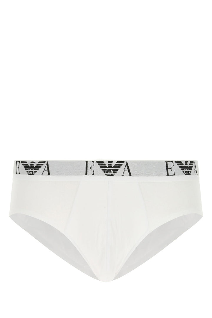 White cotton brief set