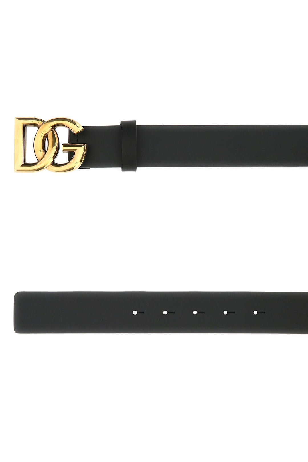 Black leather belt