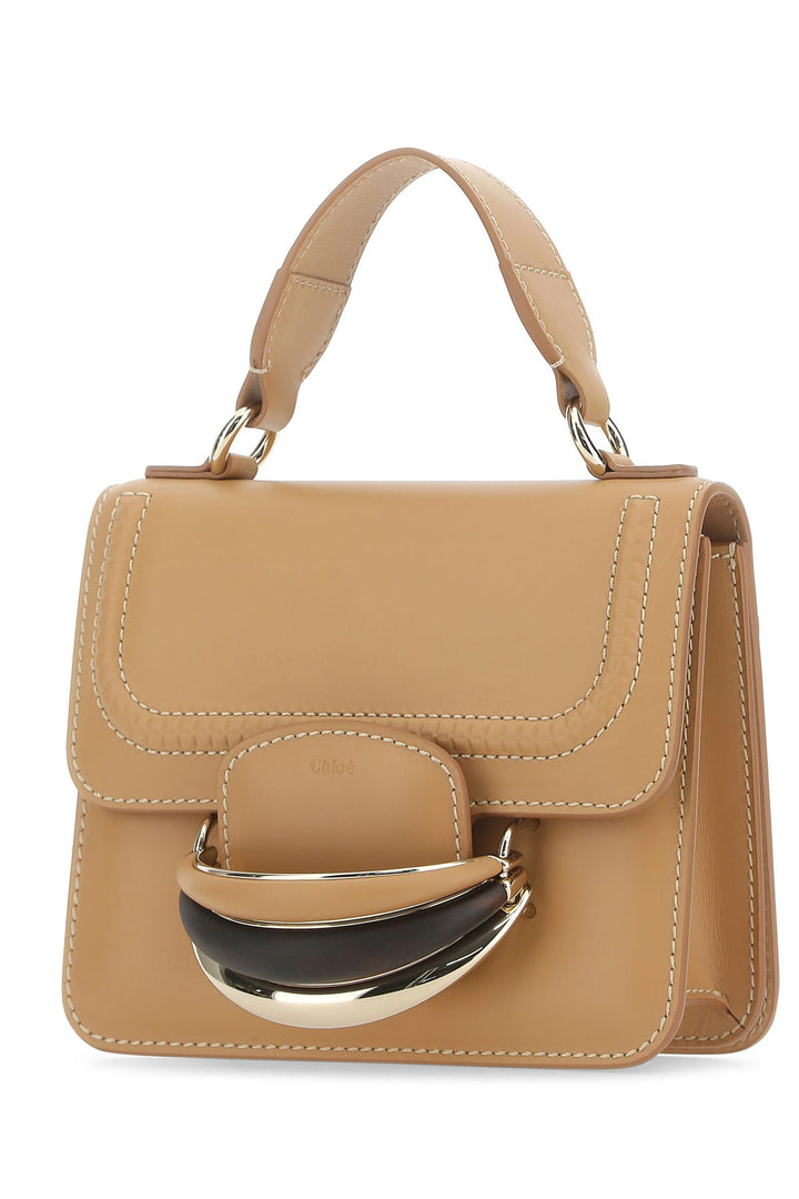 Camel leather small Kattie handbag