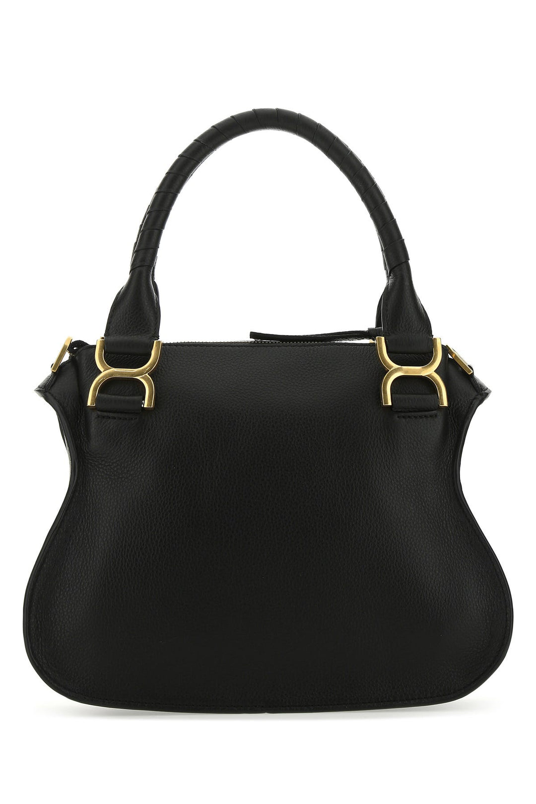 Black leather medium Marcie handbag