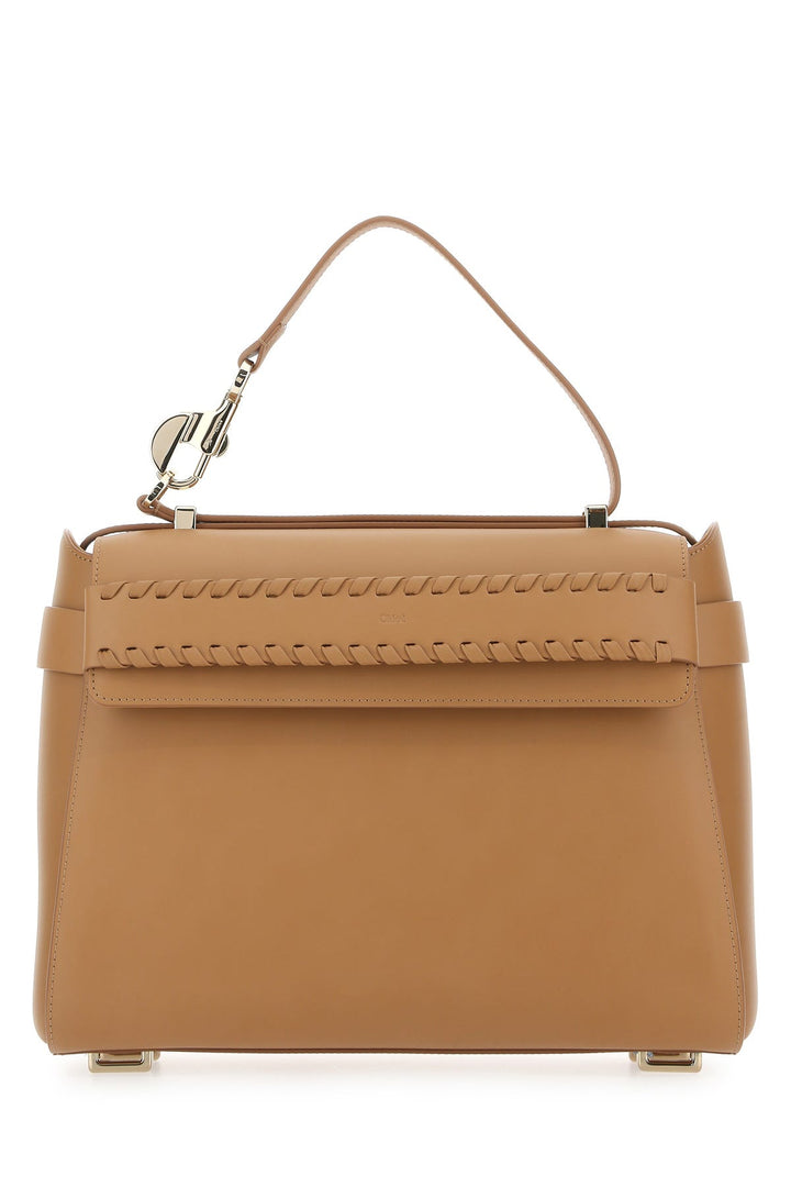 Biscuit leather Nacha handbag