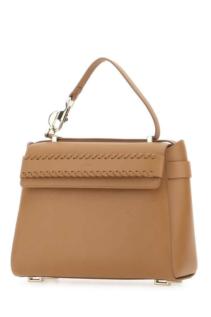 Biscuit leather Nacha handbag