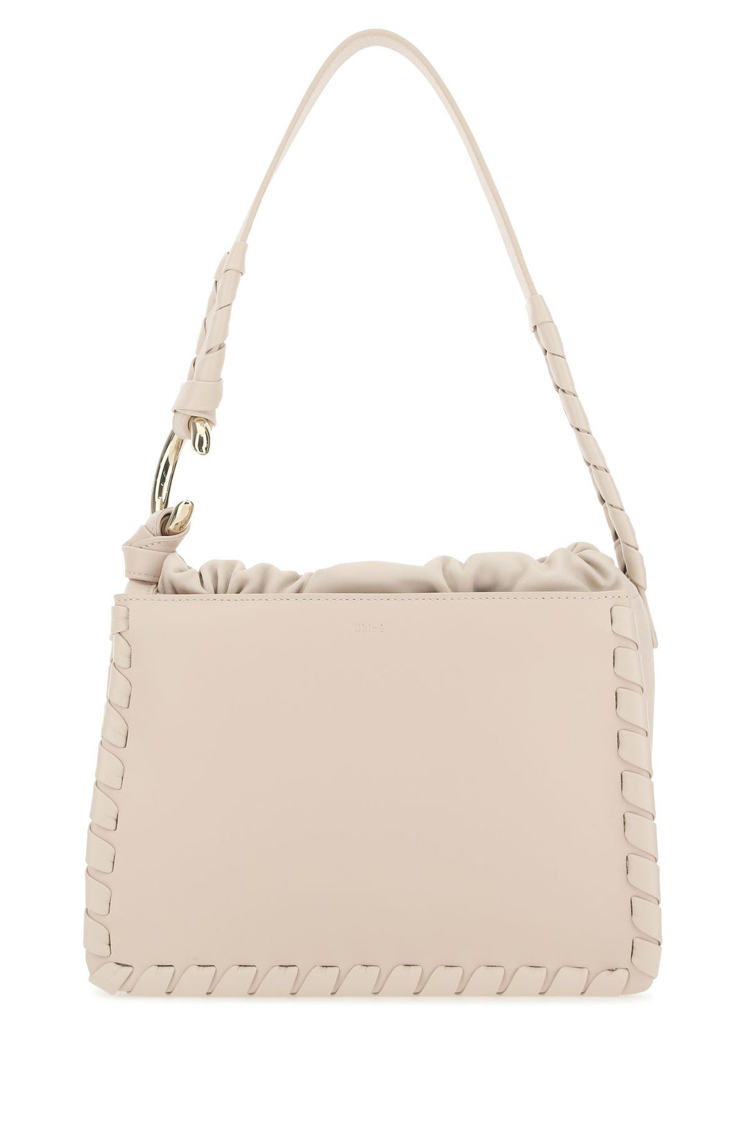 Powder pink leather Mate shoulder bag