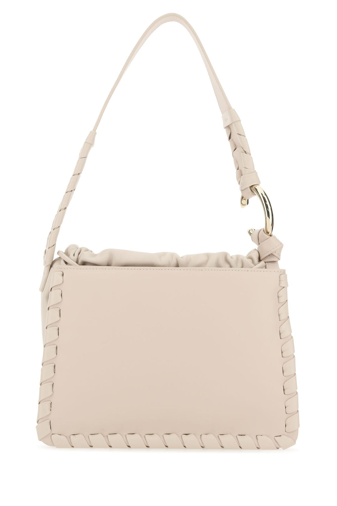 Powder pink leather Mate shoulder bag