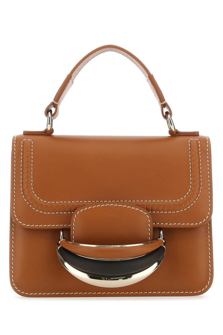 Caramel leather small Kattie handbag