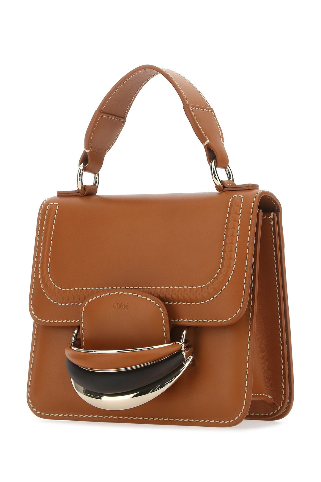 Caramel leather small Kattie handbag