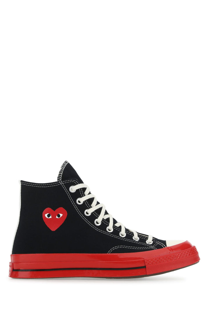 Black canvas Comme Des GarÃ§ons X Converse sneakers