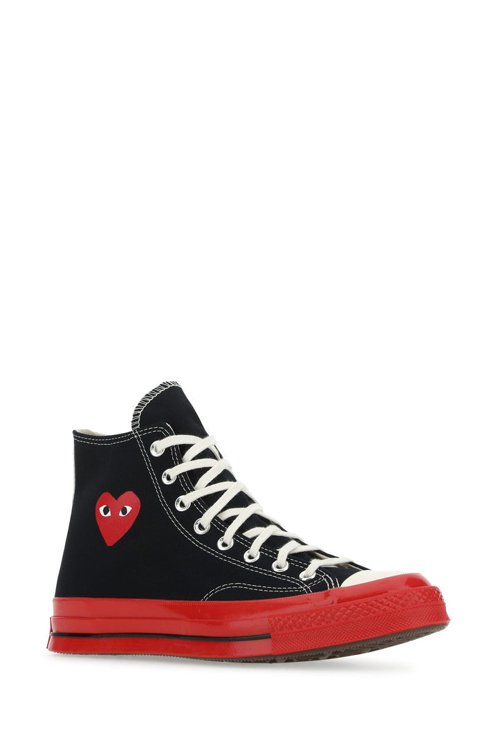 Black canvas Comme Des GarÃ§ons X Converse sneakers