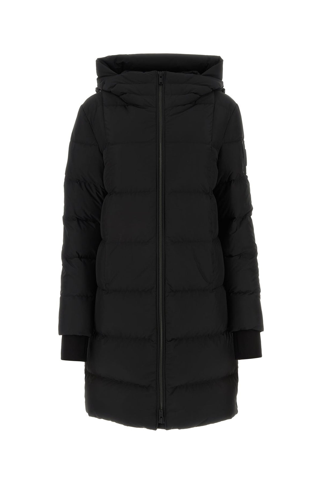 Black nylon down jacketÂ 