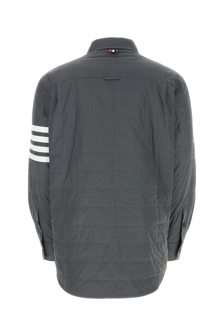 Dark grey polyester down jacket