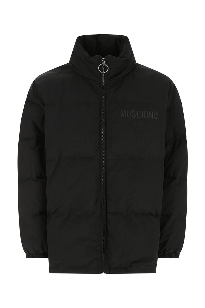 Black nylon padded jacket