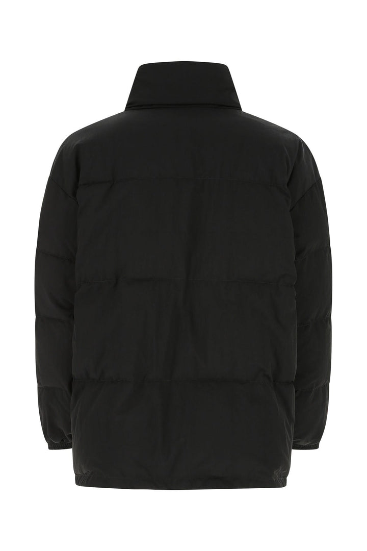 Black nylon padded jacket