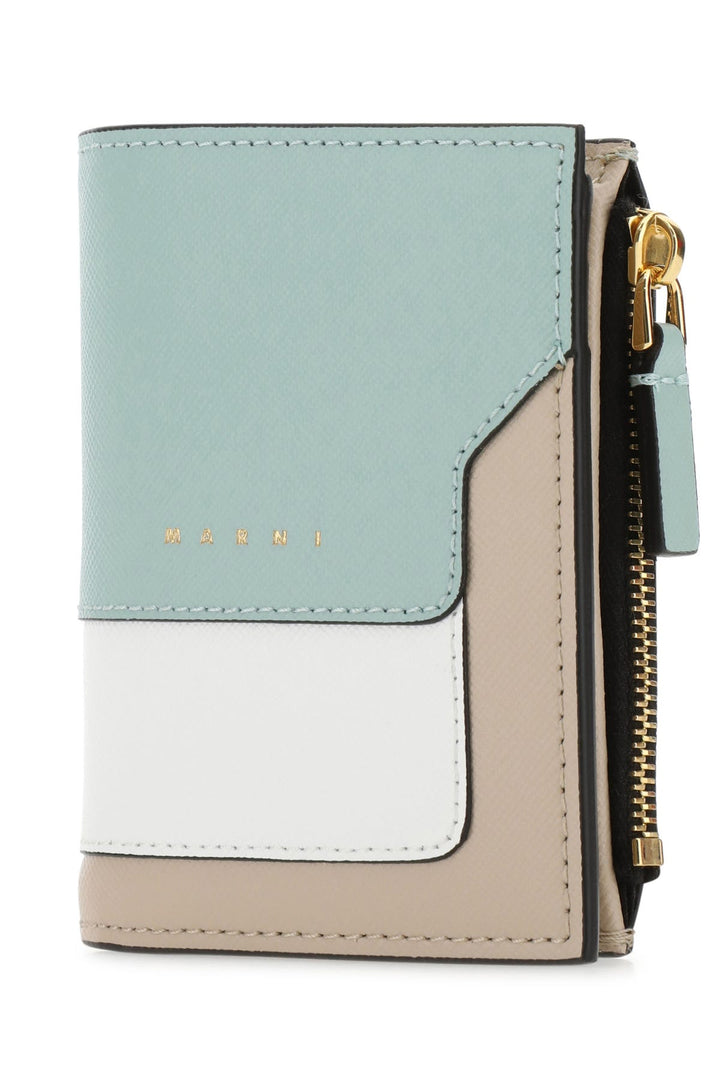 Multicolor leather wallet