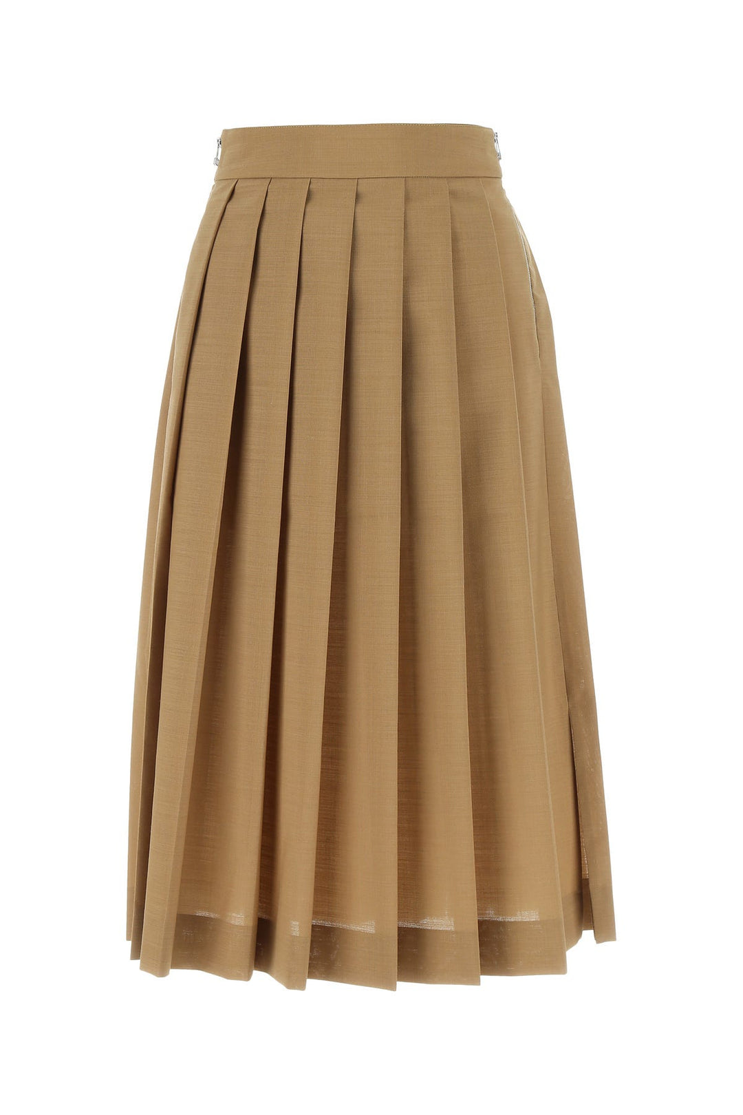 Biscuit polyester blend skirt