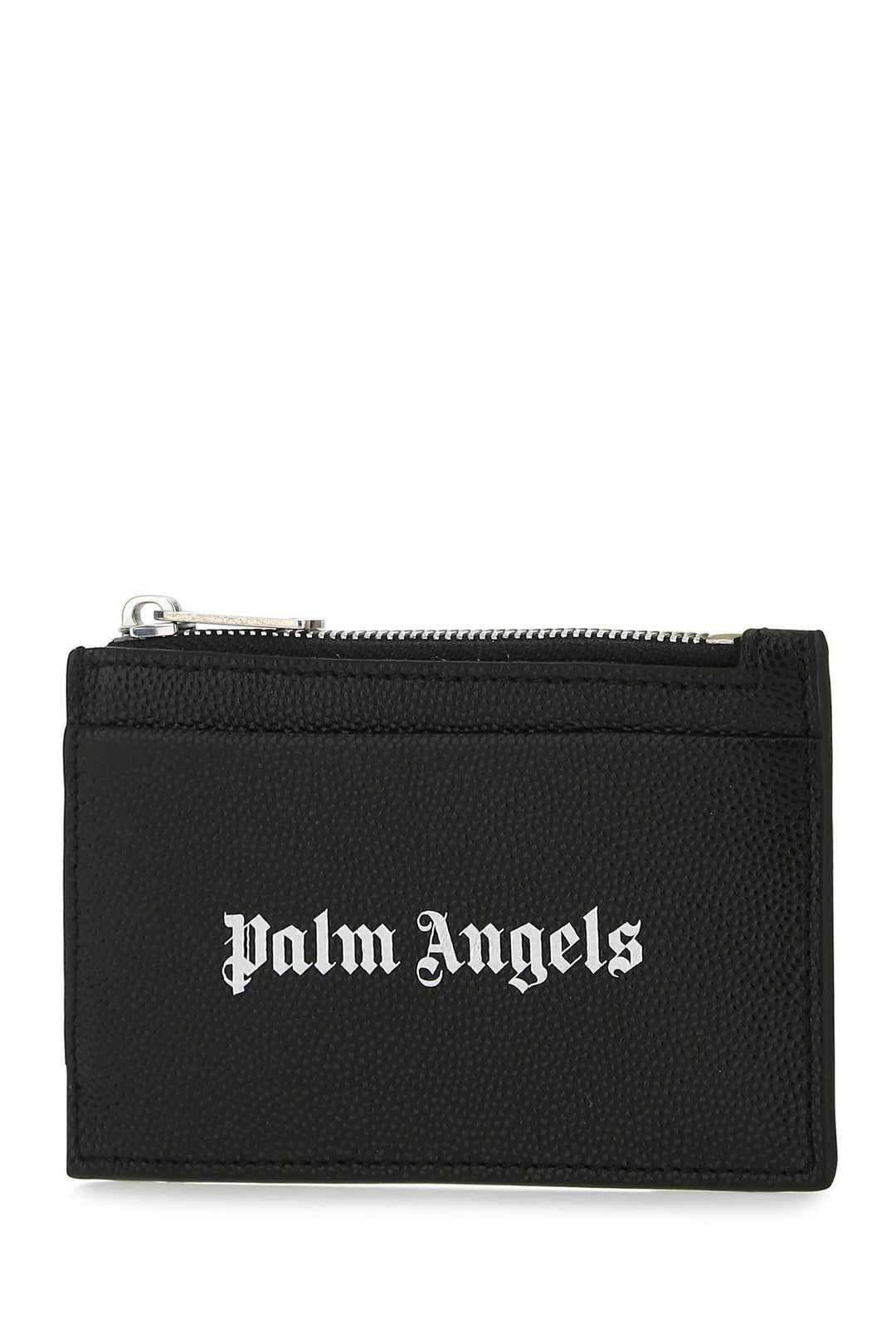 Black leather card holder