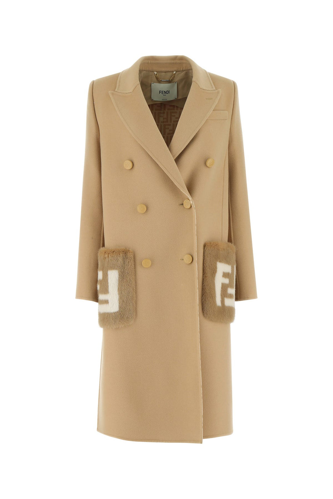 Camel wool blend coat