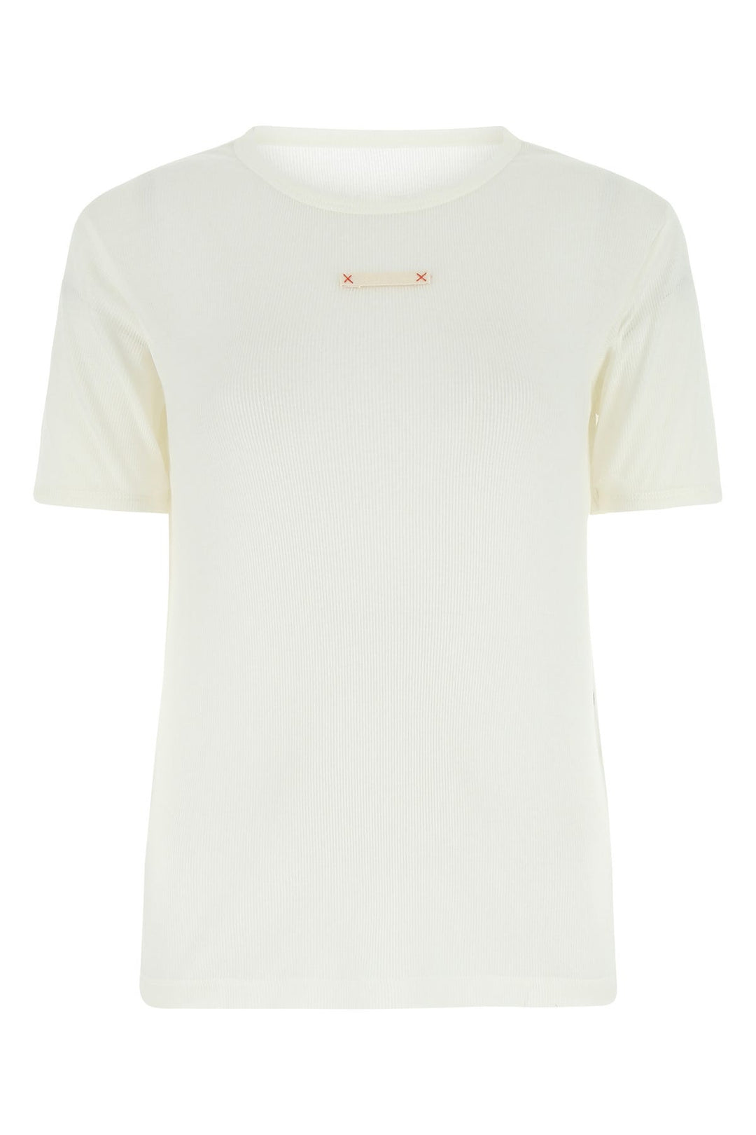 White cotton blend t-shirt