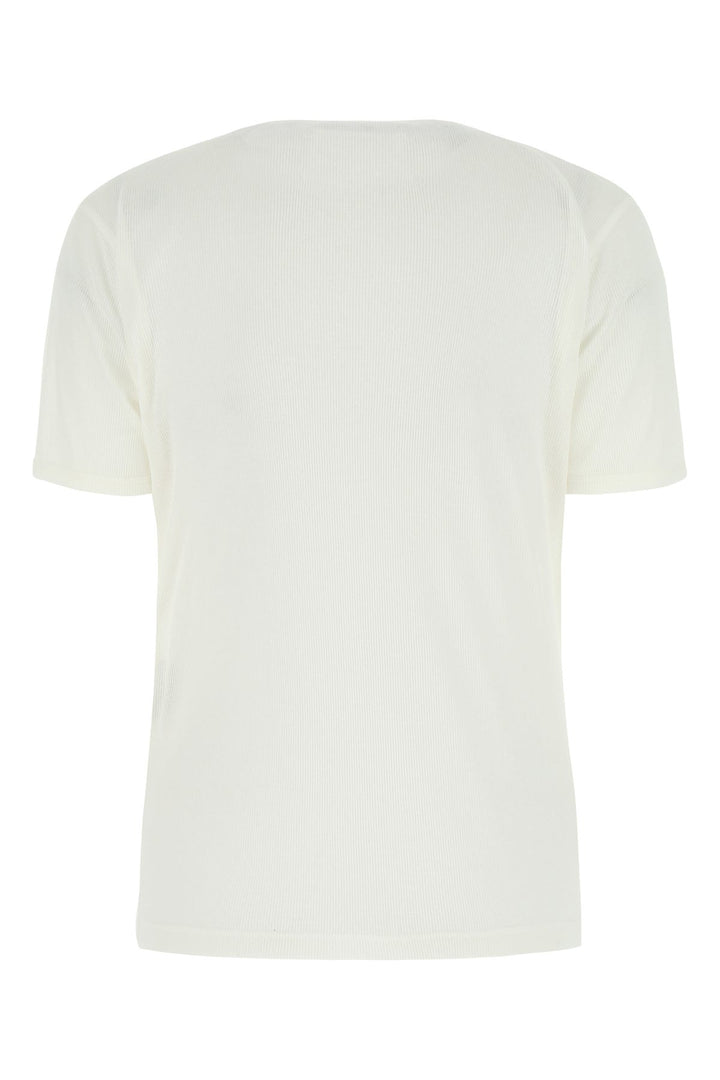 White cotton blend t-shirt